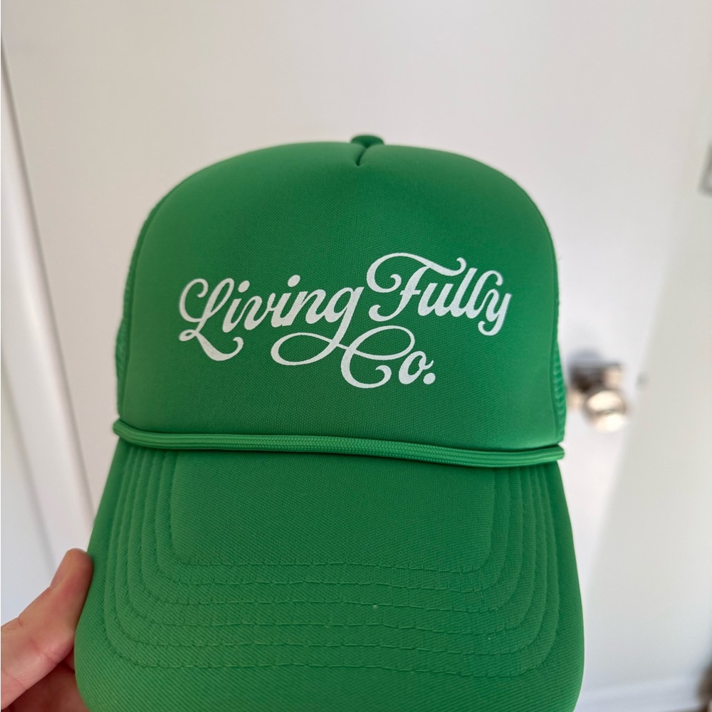 Living Fully Co. Green Trucker Hat
